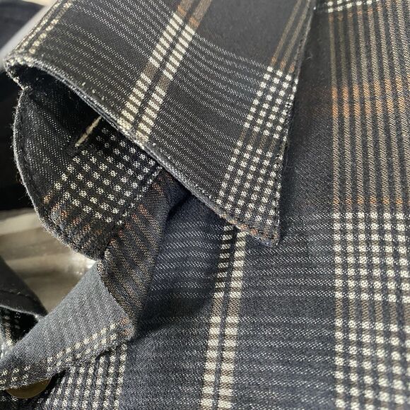 Haupt Men's Plaid Button Front Shirt Size Medium 39/40  15.5 - Picture 4 of 13